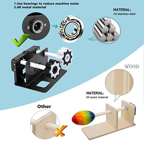KingBaas 4 Cup Turner Tumbler Kit Cup Turners for tumblers Four-Arm Cup Spinner Metal Craft Cuptisserie Turner Kit for DIY Epoxy Glitter Tumblers