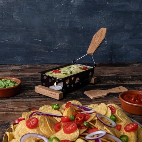 Boska Raclette Grilling Set - Partyclette to Go Set - Suitable for Cheese, Meat, Fish, and Vegetables - Portable Non-Stick - Dishwasher Safe Wedding Registry Items