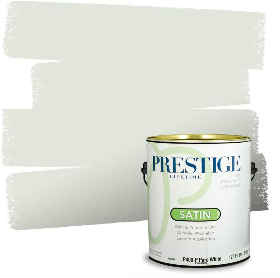PRESTIGE Paints Exterior Paint and Primer In One, 1-Gallon, Semi-Gloss, Comparable Match of Sherwin Williams* Shamrock*