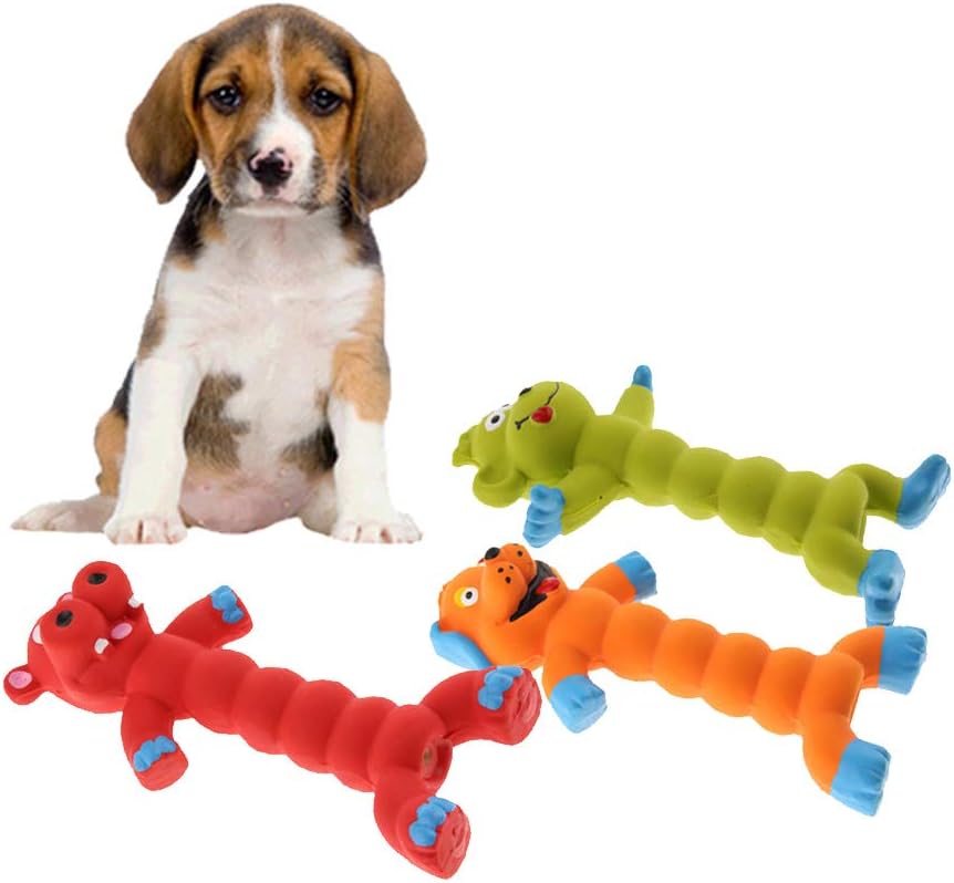 Baosity Monkey Shaped Rubber Squeaky Chew Play Squeak Gift