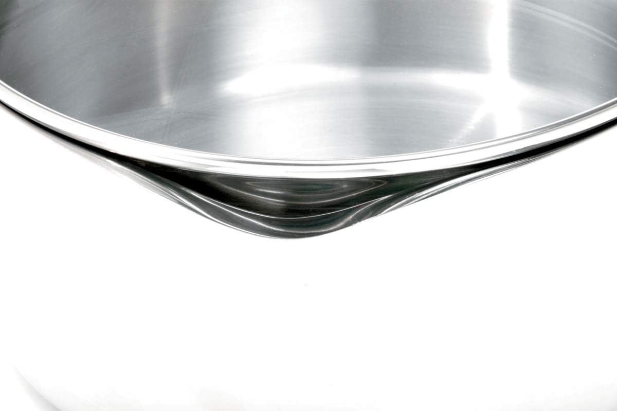 Norpro KRONA 5 Quart Vented Pot with Straining Lid, Stainless Steel,645,Silver