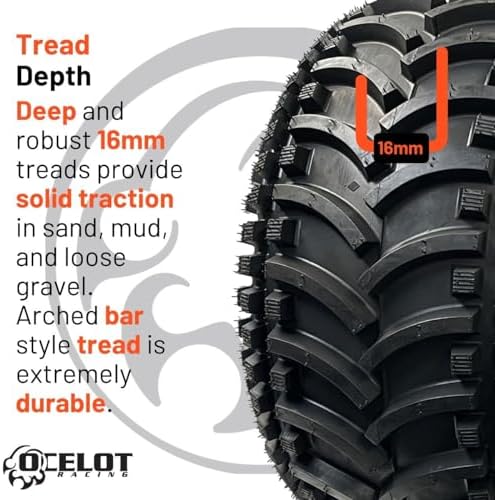 Cross Country 4-Ply Modified V-Tread Utility ATV Tire 22X11-8 P308