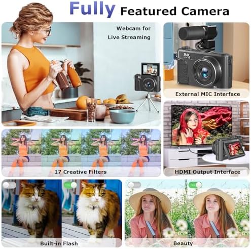 8K Digital Camera for Photography