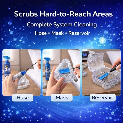 Equipment Cleanser and Deodorizer and Brush Set Combo, Removes Odors, Gentle Formula, Easy Application