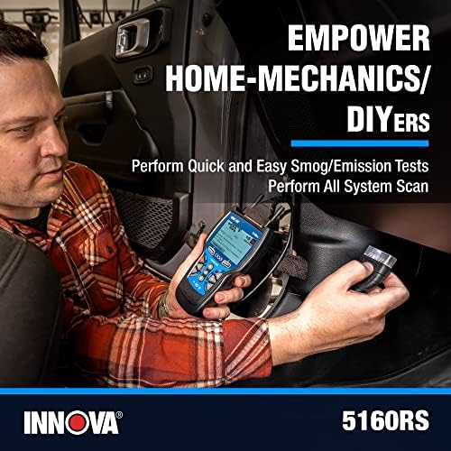 INNOVA 5160RS, OBD2 Bidirectional Scan Tool, OE-Level All System Diagnostics, Reset Oil Light/Battery/EPB/SAS/DPF, Mechanic Recommended Fixes & Parts