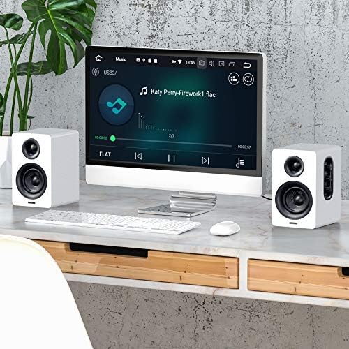 Sanyun SW208 3" Active Bluetooth 5.0 Bookshelf Speakers, Built-in 24bit DAC