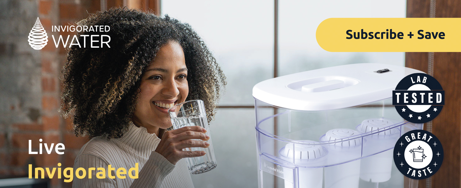 pH Recharge Alkaline Water Filter Countertop Dispenser