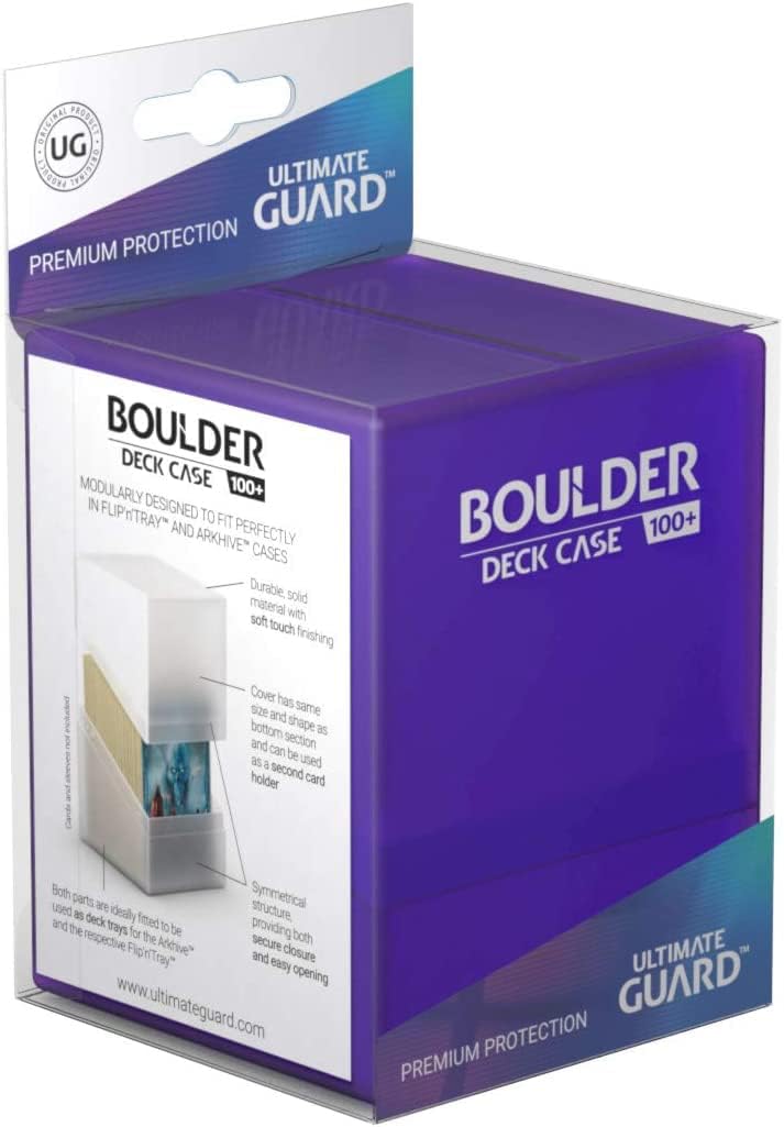 Ultimate Guard Boulder 100+ Classic, Deck Case for 100 Double-Sleeved TCG Cards, Emerald, Secure & Durable Storage for Trading Card Games, Soft-Touch Finish