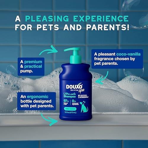 DOUXO SPA Dog Shampoo for Smelly Dogs, 16 fl oz | Hydrates the Skin, Removes Bad Odor, Leaves the Coat Soft and Smelling Great, Ultra-Safe Formula