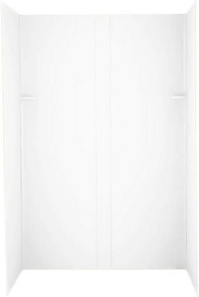 Swanstone DK-326072TN-010 Solid Surface 4 Panel Shower Side and Back Wall, White