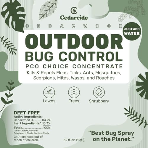 Cedarcide Complete Pest Control Kit (Small): Cedarcide Original Pint + Outdoor Bug Control Concentrate, & Cedar Granules