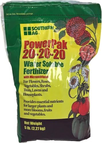 Southern Ag PowerPak 20-20-20 Water Soluble Fertilizer with micronutrients (5 LB)