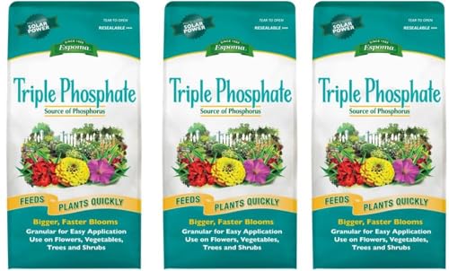 Espoma Triple Phosphate Fertilizer 0-45-0, 6.5lb. Bag, Promotes Root Growth and Blooming in All Flowering Plants, Trees, Shrubs