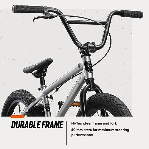 Mongoose Legion BMX Bike, Hi-Ten Steel Frame, 25x9T, 36x16T or 40x16T Gearing