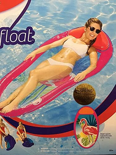 SwimWays Spring Float Pool Lounger - Pink Flamingo