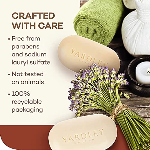 Yardley Moisturizing Bar Cocoa Butter 4.0 oz (Pack of 6)