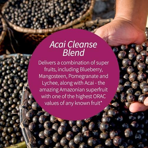 Applied Nutrition 14-Day Acai Berry Cleanse 56 Tablets Pack of 2 | Weight Management Support Flush + Milk Thistle | Bloating & Digestive Support | Cascara Sagrada | 2 X 56 Tablets