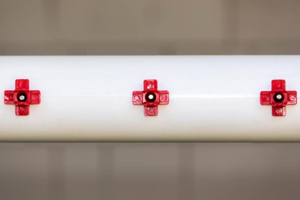 Horizontal Side Mount Chicken Watering Nipples | Easy Install No Leak Automatic Water Feeder for Poultry - 10 Pack