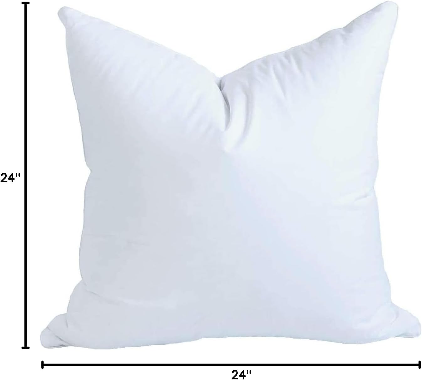 MoonRest® 26x26 Inch Synthetic Down Alternative Square Pillow Insert Form Stuffer for Sofa Shams, Decorative Throw Pillow