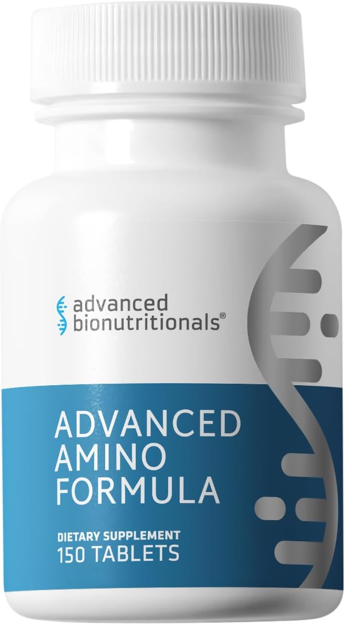 Advanced Bionutritionals – Advanced Amino Formula Tablets, Amino Acid Supplement, Build Muscle, Post Workout Recovery, Energy, Stamina, Non-GMO