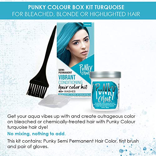Punky Colour Box Kit Cotton Candy Semi Permanent Hair Color - Vegan, Cruelty-Free Conditioning Hair Dye, Lasts Up to 35 Washes