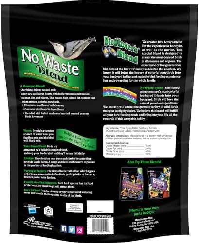 F.M. Brown's BirdLover's Blend, 7-Pound, No Waste blend