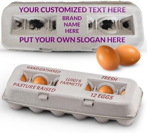 MT Products Blank Natural Pulp Egg Cartons Holds Up to Twelve Eggs 11.50" x 4.2" x 1.25" - Perfect for Chicken Farm (Pack of 15) - Made in the USA