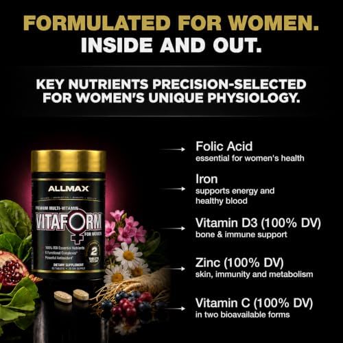 ALLMAX Vitaform Multivitamin Tablets for Women, 60 Count