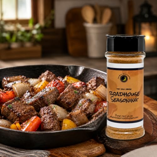 Premium | Roadhouse Steak Seasoning | Grilling & BBQ | 5.5 oz | Bold roadhouse-style blend for steaks, brisket, burgers, ribs, chicken, pork