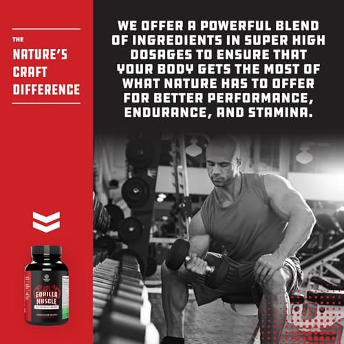 Testosterone Booster for Men with Horny Goat Weed & Maca - 60 Count