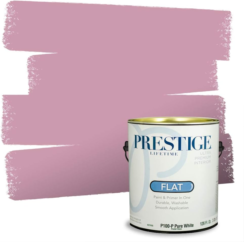 PRESTIGE Paints Exterior Paint and Primer In One, 1-Gallon, Satin, Comparable Match of Sherwin Williams* Grandeur Plum*