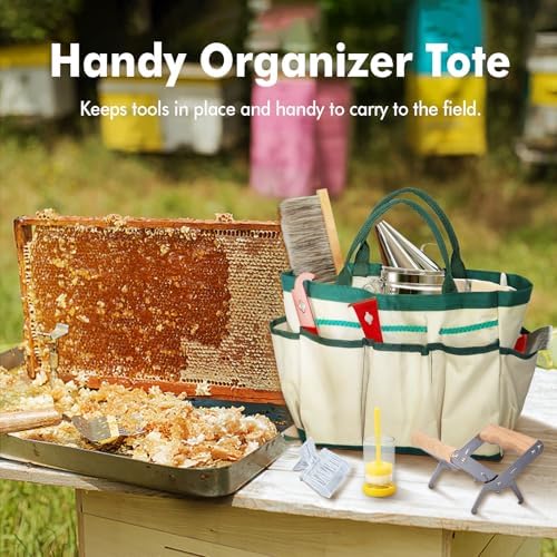BeeCastle 14 Pcs Beekeeping Tools Starter Kit