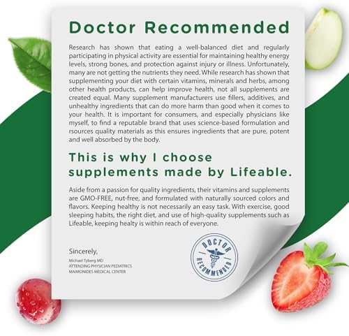 Lifeable Zinc Gummies for Women and Men, Maximum Strength 50 mg, 90 Ct