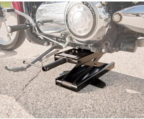 Black Widow Steel Motorcycle Jack, 1,100 lb, Dirt Bike Lift