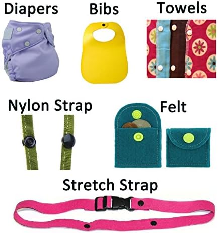 Original KAM Snaps Starter Kit 360 Sets Size 20 12 Colors Pliers | Lead-Free & CPSIA Compliant, Plastic T5 Snap Button Kit, No-Sew Fasteners