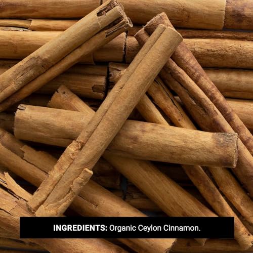 Frontier Co-op Organic Ceylon Cinnamon Sticks 3" 1lb - Bulk Cinnamon Sticks for Crafts, Drinks, Holiday Recipes, Cinnamon Powder and More