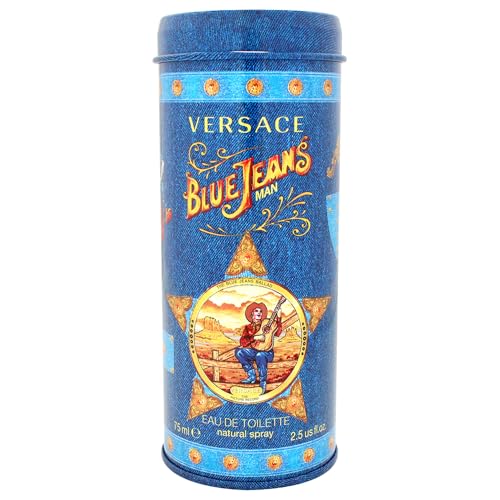 Blue Jeans By Gianni Versace For Men, Eau De Toilette Spray 2.5-Ounces