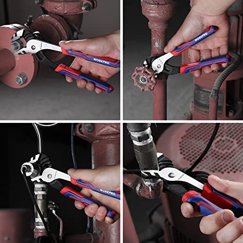 WORKPRO 3 Piece Groove Joint Plier Set