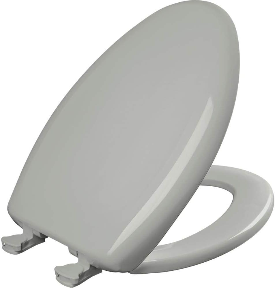Bemis Classic Colors Slow Close Toilet Seat, Easy Clean Hinges and Durable Plastic Seat, Made in USA, Elongated, Black