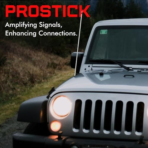 Prostick 2-Foot Fiberglass Passive CB Antenna – White, Handles Up to 1000W Input