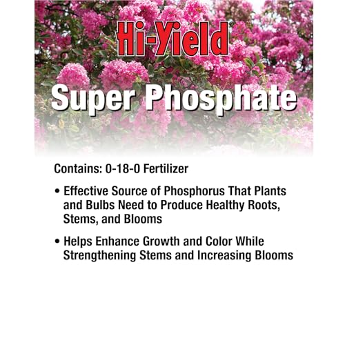 Hi-Yield (32115) Super Phosphate 0-18-0, 4 lbs | Superphosphate 0-18-0 granular - High-phosphorus root builder for transplants & new plantings - Serious gardeners