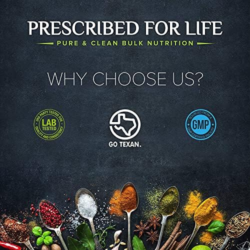 Prescribed For Life Niacinamide Powder (B-C), Fine Granular USP Grade Vitamin B3 Powder, Natural Nicotinamide Supplement, Gluten Free, Non GMO, Vegan, Niacinamida Pura (1kg / 2.2lb)