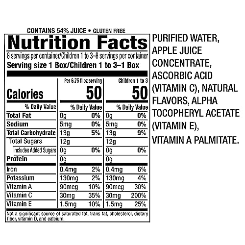 Mott's For Tots Apple, 6.75 Fl Oz Boxes, 32 Count (4 Packs Of 8), Juice With Purified Water, Good Source Of Vitamin C
