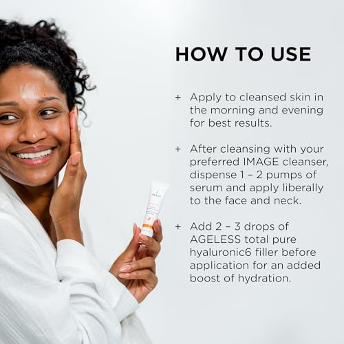 IMAGE Skincare, VITAL C Hydrating Face Serum, with Vitamin C and Hyaluronic Acid, to Brighten, Tone and Smooth Appearance of Wrinkle