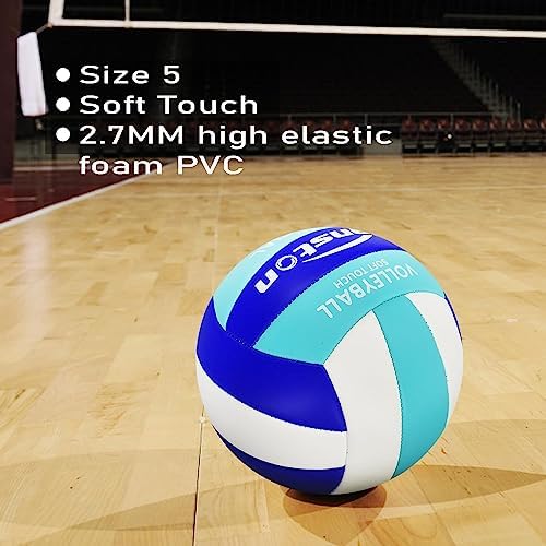 Senston Volleyball Official Size 5 Soft Waterproof for Indoor Outdoor Beach