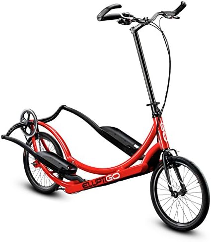 8C Long Stride Outdoor Elliptical Bike - Converts to Indoor Bike | Hybrid Outdoor and Indoor Cardio Trainer Exercise Bikes for Home, Elliptical Bicycle