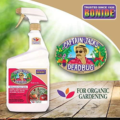 Bonide Captain Jack's Deadbug Brew Ready-to-Use Spray, 32 oz Outdoor Insecticide and Mite Killer for Organic Gardening | Ready-to-Use Spray, Outdoor, Mite Killer, For Organic Gardening