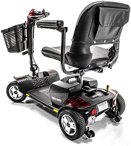 Pride Mobility S74 Go-Go Sport 4-Wheel Electric Mobility Scooter for Adults with Free Challenger Mobility Accessory