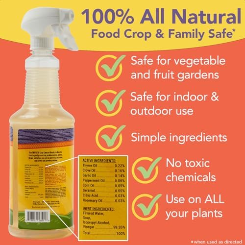 Trifecta Crop Control Super Concentrate | 4 oz | All-in-One Pesticide, Fungicide, Miticide And Insecticide | For Spider Mites, Mildew, Mold And Botrytis