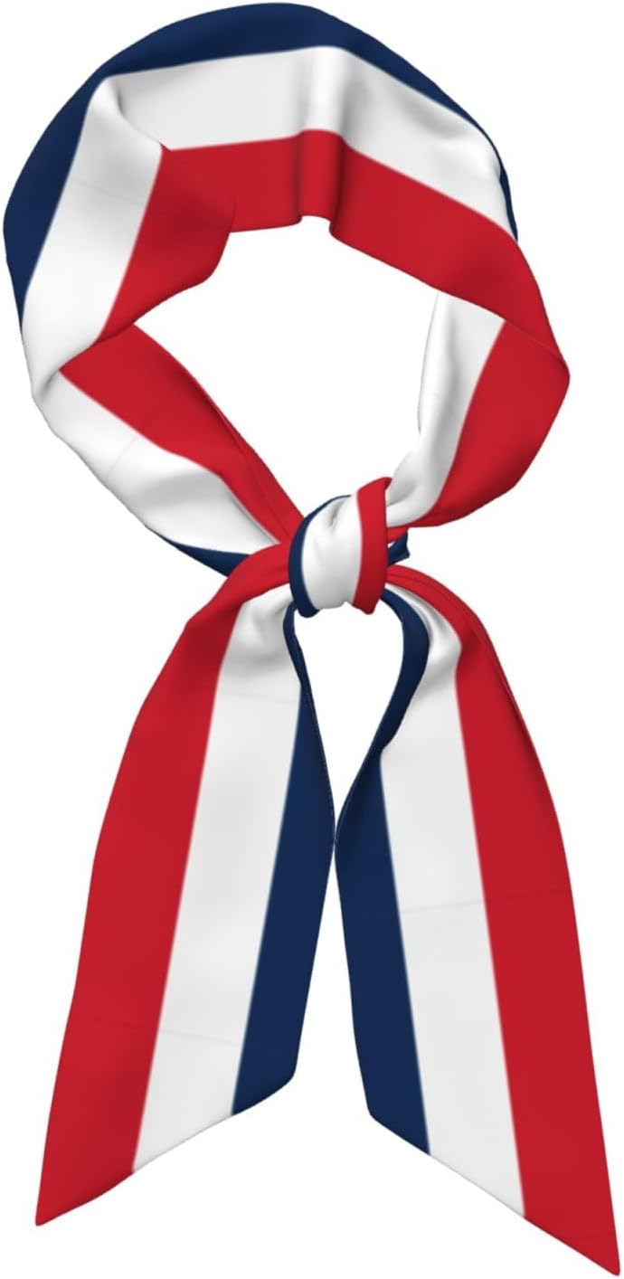 Country Flag Scarf For Women, Multi‑purpose Ribbon, Fashion Neck Hair Handbag Accessory, Versatile Bandana Headband